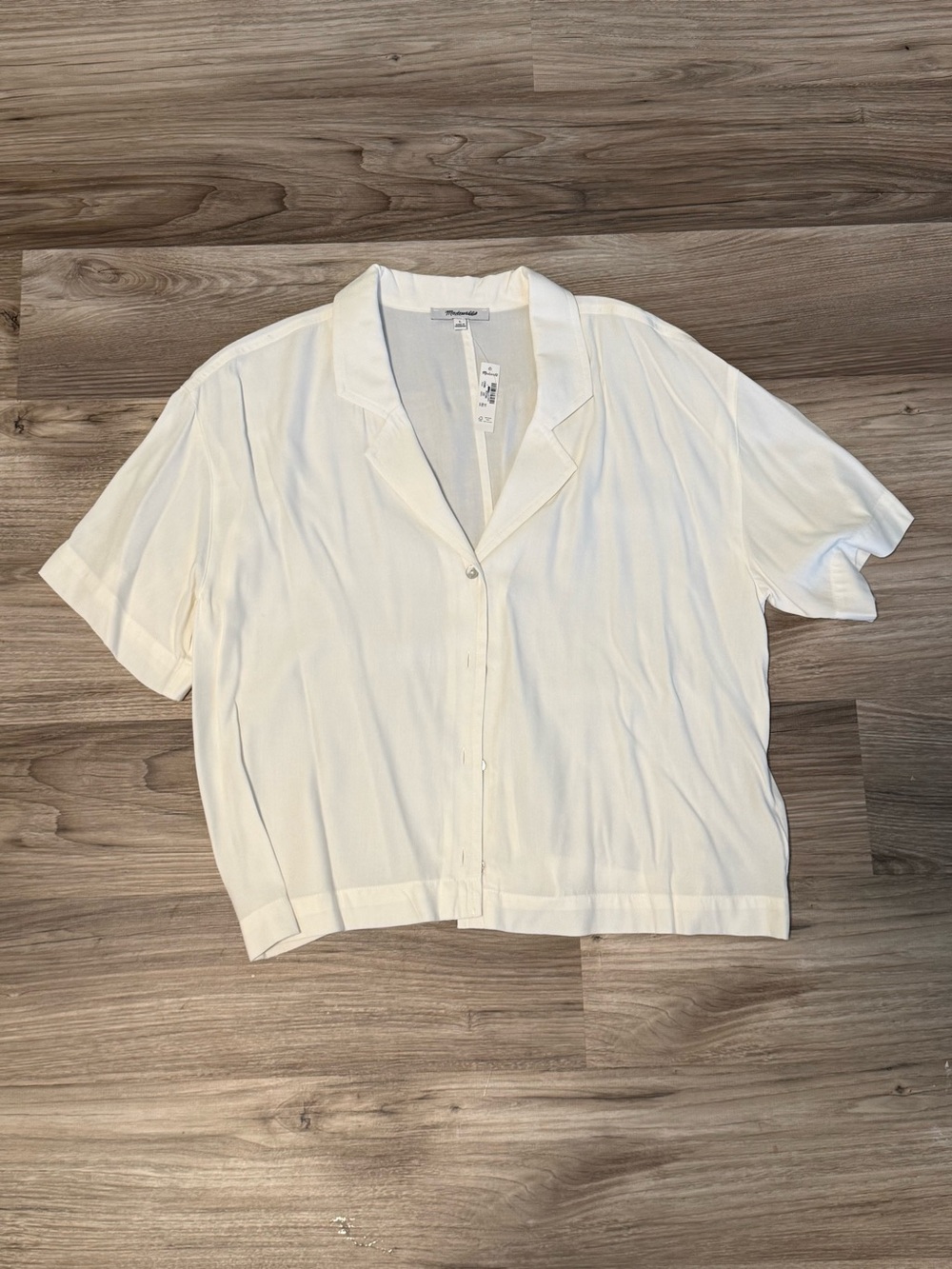Madewell Button-Front Resort Shirt in Lusterweave